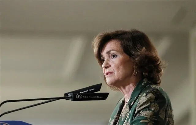 La vicepresidenta del Gobierno en funciones, Carmen Calvo