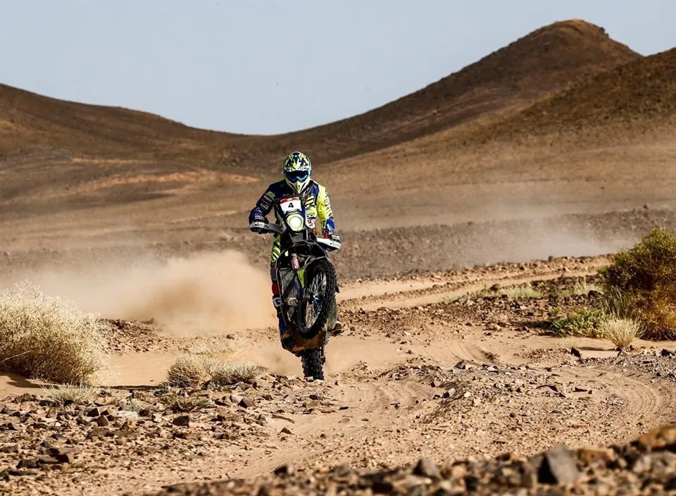 Lorenzo Santolino durante la etapa en la que ha cedido el liderato / Facebook