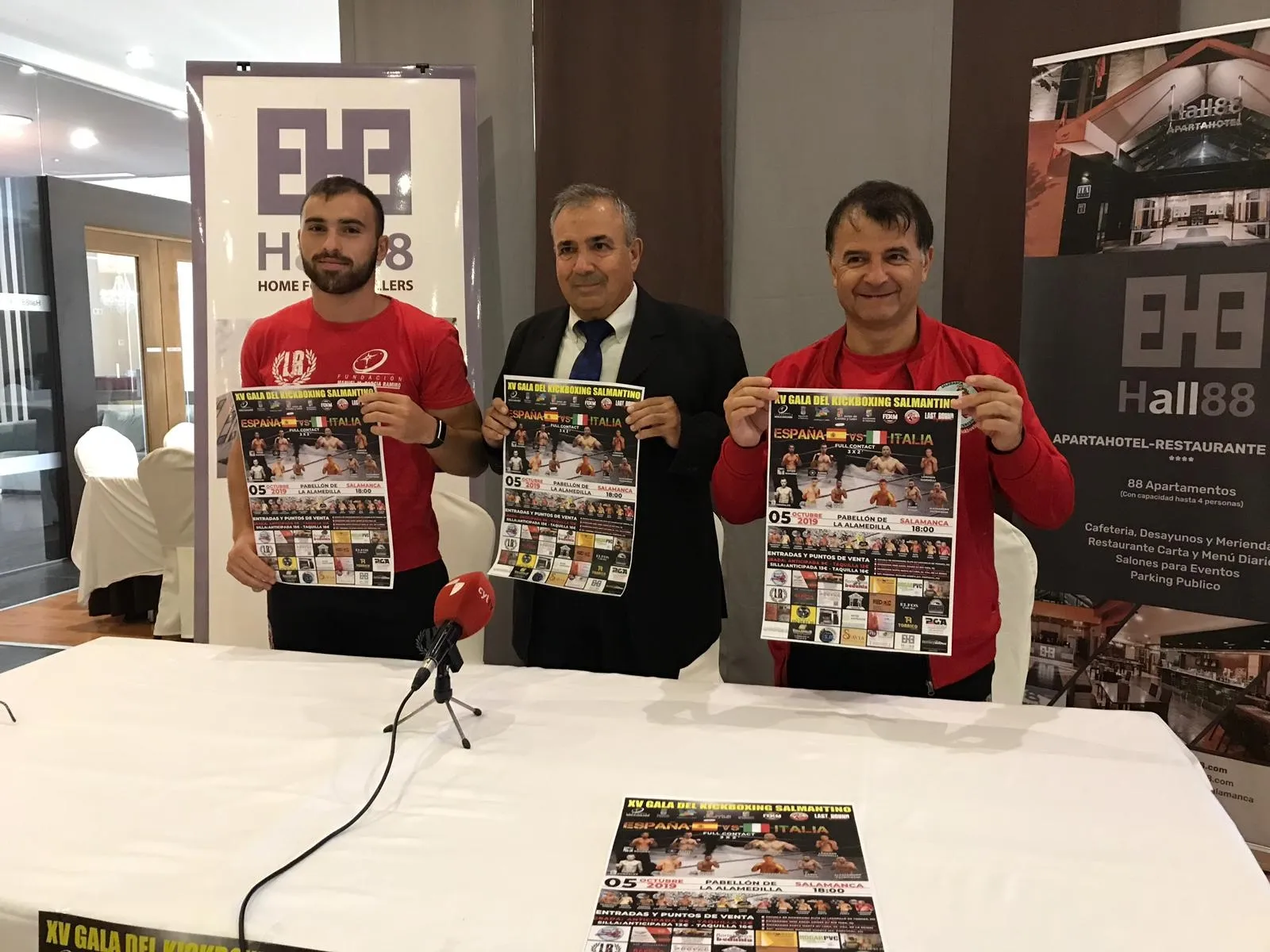 Jaime Lizana, Juan Francisco Fraile y Manuel García durante la rueda de prensa / Pedro Zaballos