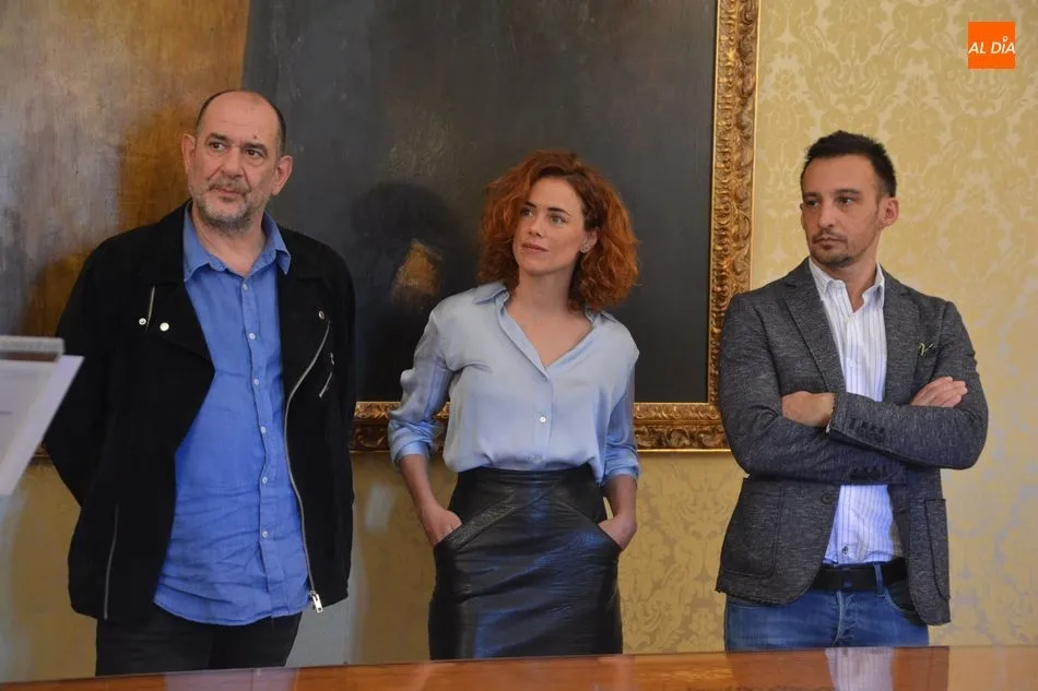 Foto 7 - El alcalde agradece a Amen&aacute;bar la elecci&oacute;n de Salamanca para rodar &lsquo;Mientras dure la guerra&rsquo;