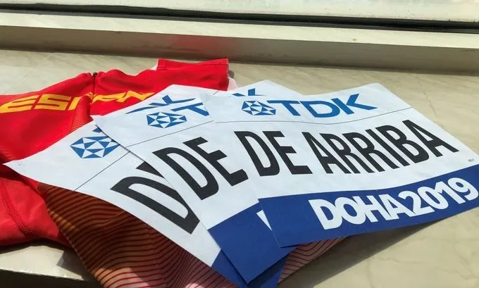 Álvaro de Arriba ya tiene los dorsales listos para competir en Doha