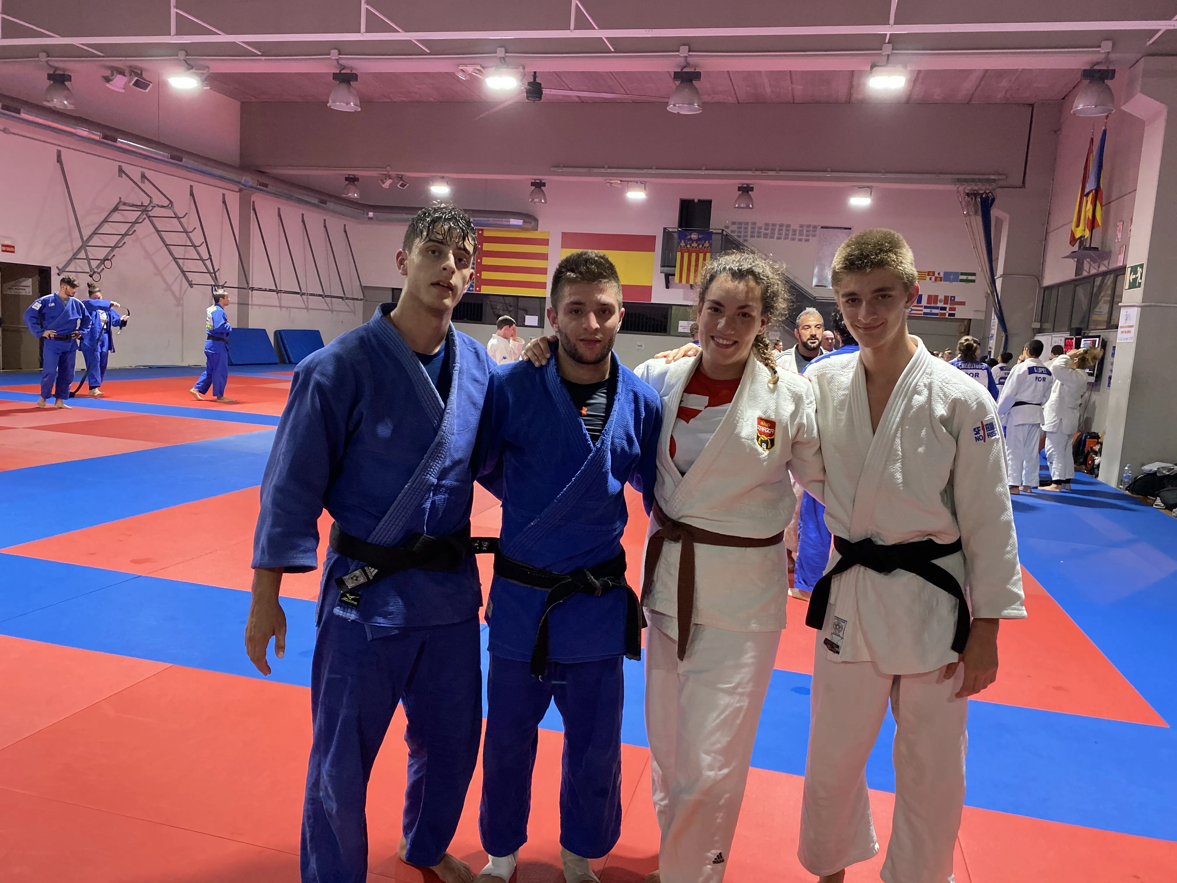 Varios judokas