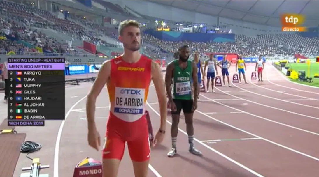 Álvaro de Arriba se mete por tiempos en las semifinales del Mundial de Doha  