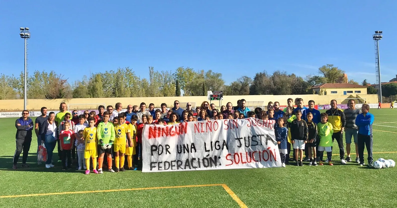 Protesta de los conjuntos afectados