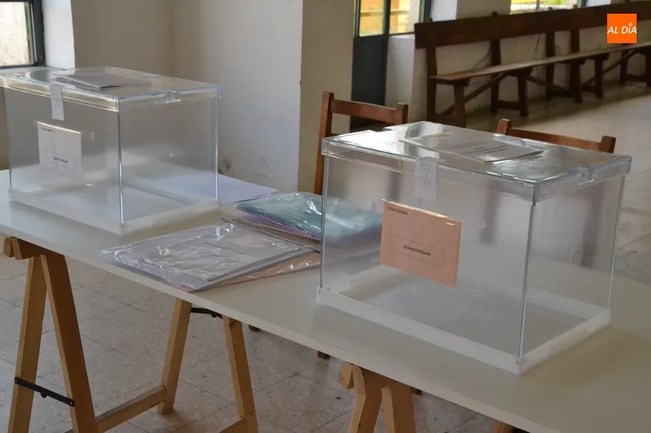Mesa electoral que hubo en Águeda en las Generales del pasado mes de abril
