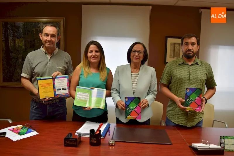 Tito Martín, Eva Román, Lourdes Villoria y Mario Torres durante la presentación de la programación / Pedro Zaballos