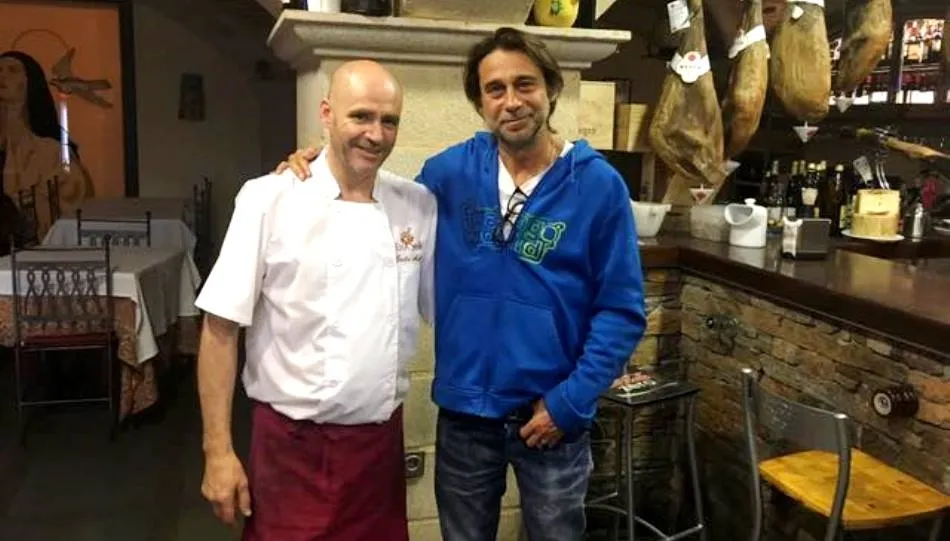 Jordi Mollà en el restaurante De la Santa, en Alba de Tormes