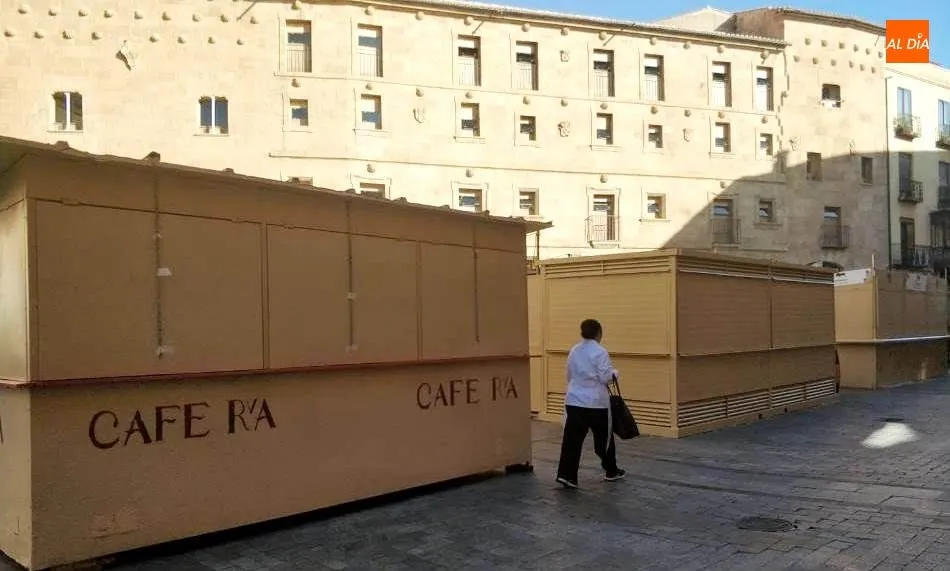 Casetas en la Rúa Mayor. Foto de Lydia González