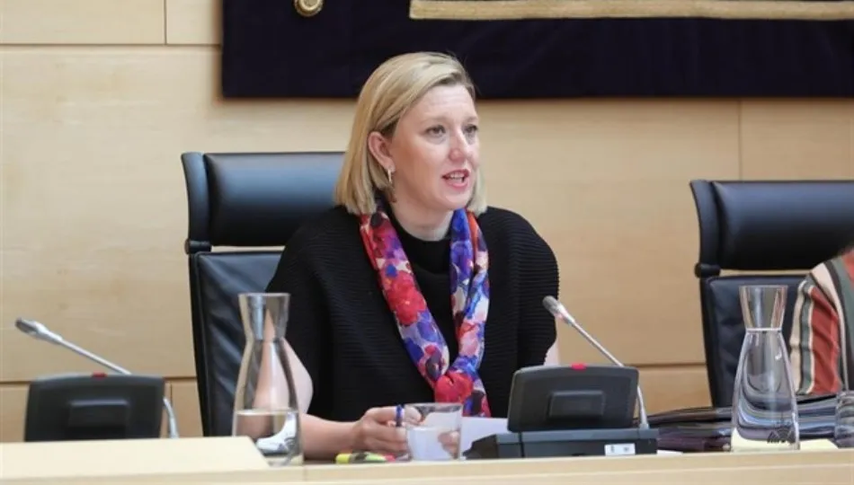 La consejera de Familia e Igualdad de Oportunidades de Castilla y León, Isabel Blanco, en una rueda de prensa