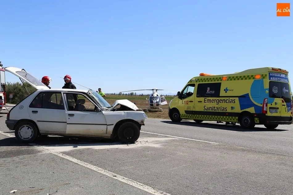 Foto 2 - Un herido grave en una colisi&oacute;n por alcance en Matac&aacute;n