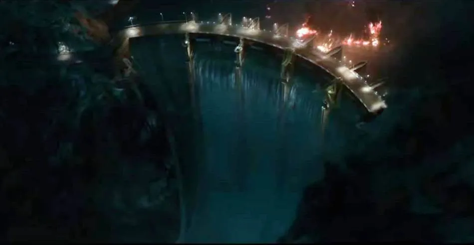 Escena de la presa en esta película