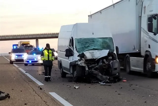 Estado en el que ha quedado uno de los vehículos implicados.