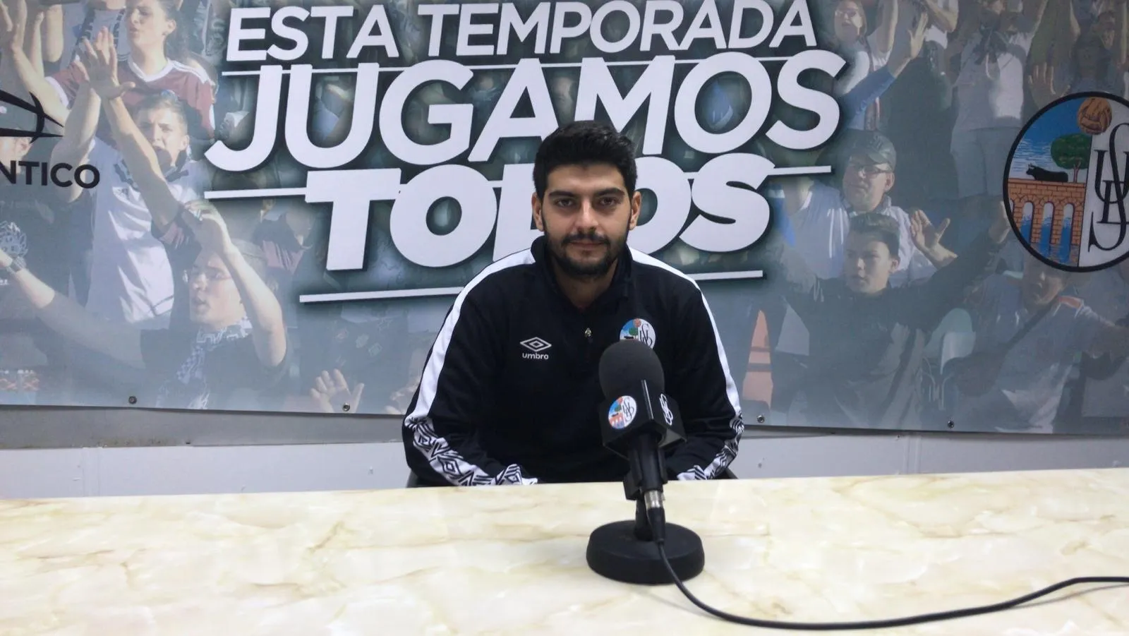 Jorge García del Río durante la rueda de prensa / Pedro Zaballos