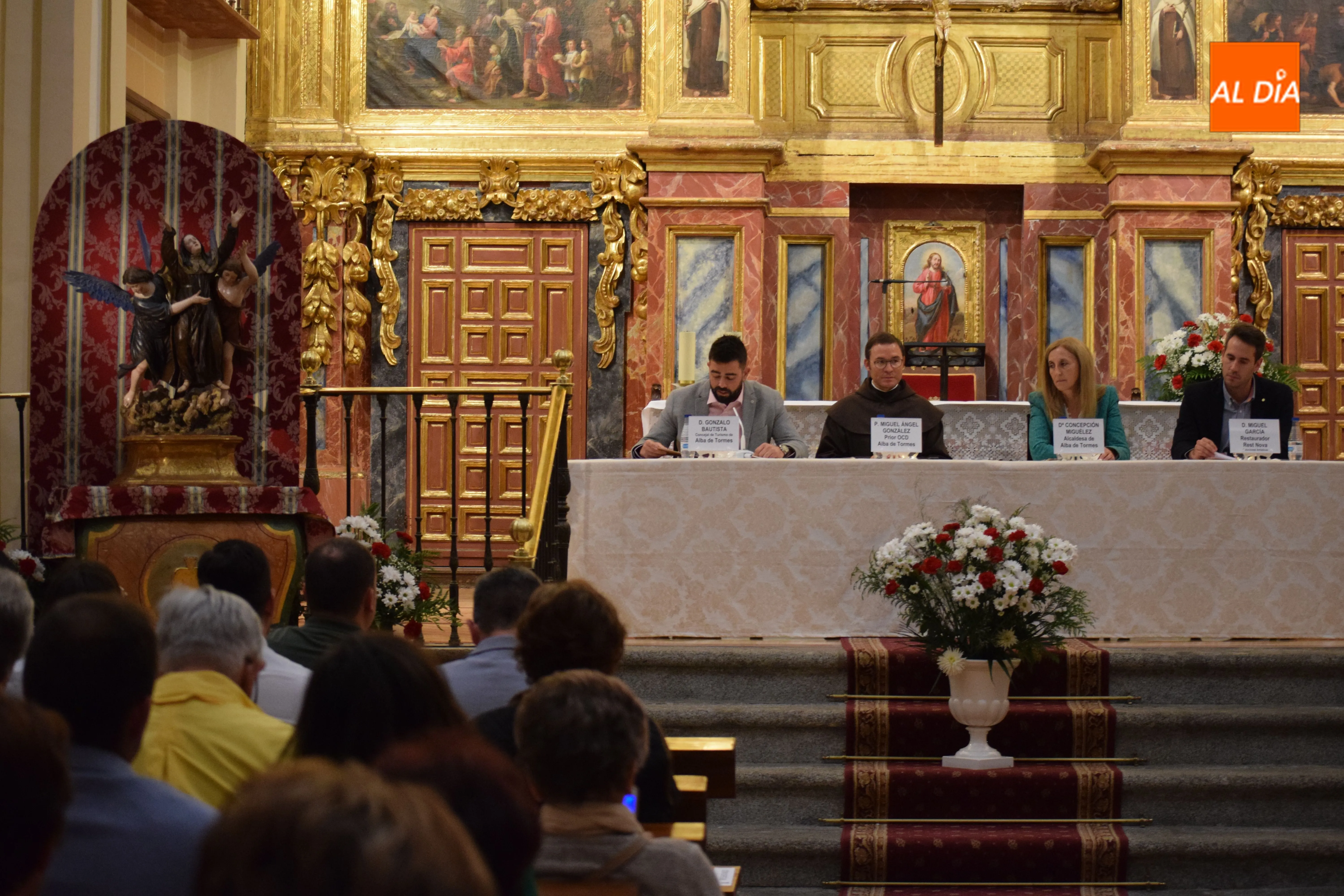 Presentación al público de la obra Glorificación de Santa Teresa de Jesús / Pedro Zaballos