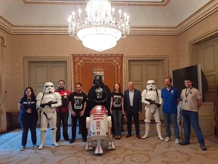 Visita de los participantes del Training Day al Ayuntamiento de Salamanca / Twitter Ana Suárez
