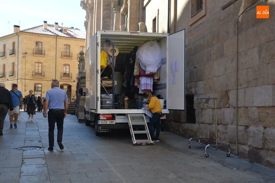 Foto 3 - Primeras tomas en Salamanca del rodaje de la pel&iacute;cula sobre el arzobispo Claret