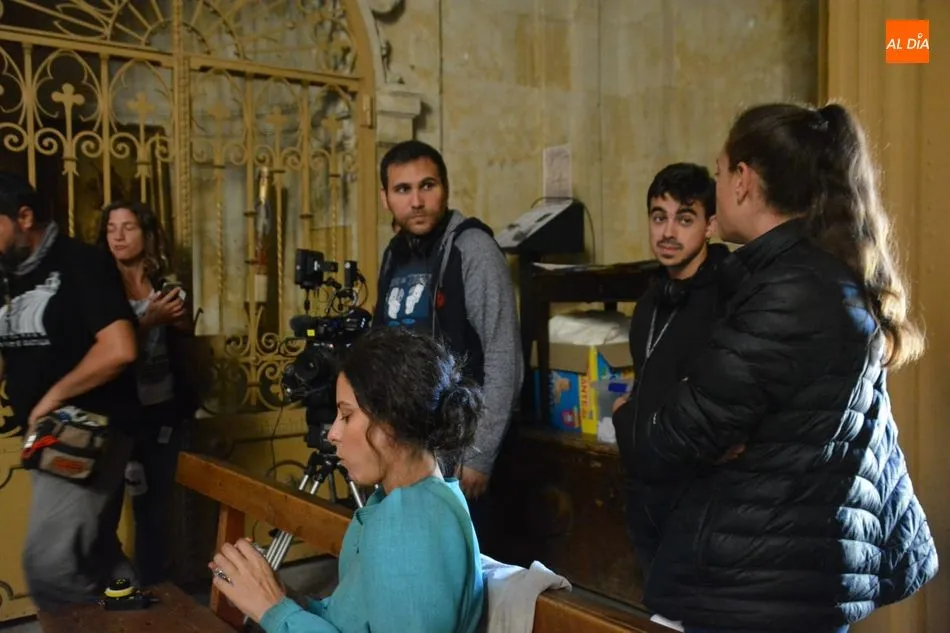 Foto 2 - Primeras tomas en Salamanca del rodaje de la pel&iacute;cula sobre el arzobispo Claret