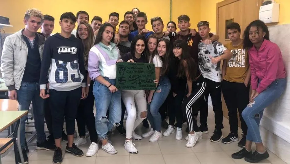 Alumnos de ESO del colegio Salesianos Pizarrales