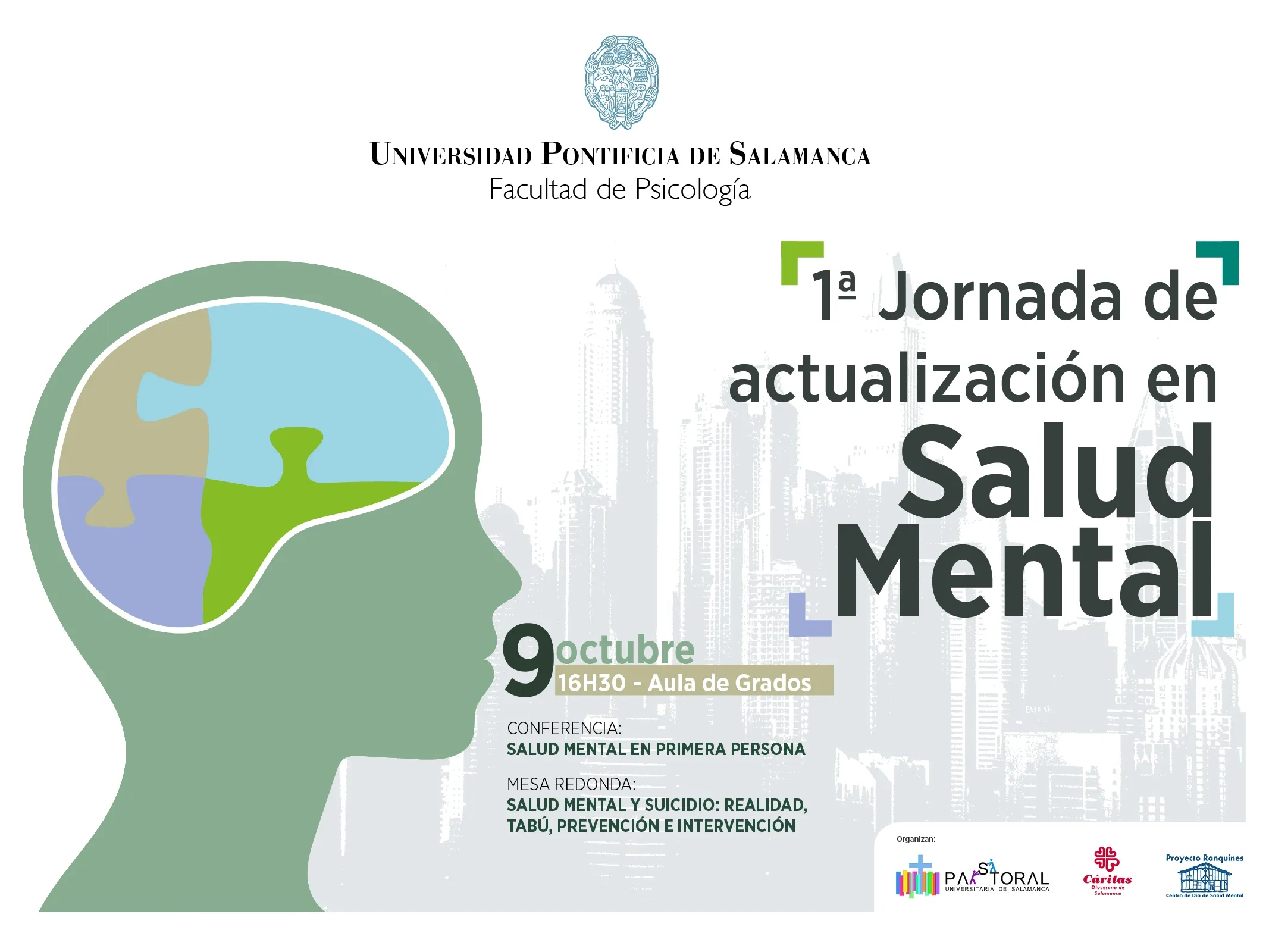 Cartel con información sobre la actividad organizada por la UPSA