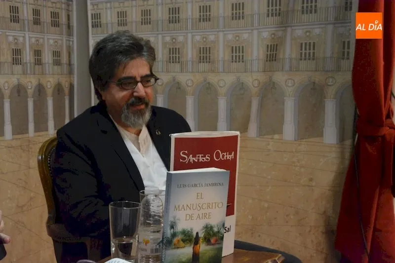 Luis García Jambrina durante la presentación de su nuevo libro / Lydia González