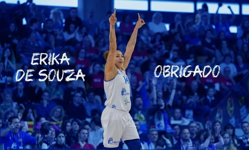 Imagen de despedida del club a Erika / TWITTER