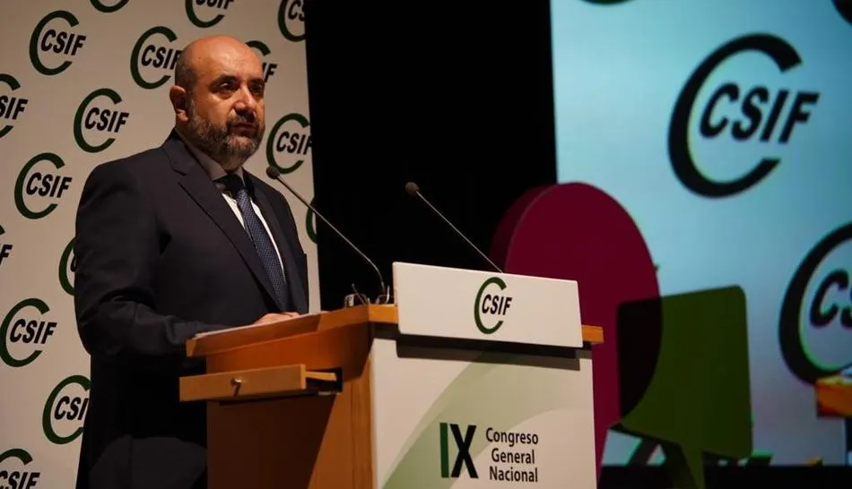 Miguel Borra, presidente de la Central Sindical Independiente y de Funcionarios