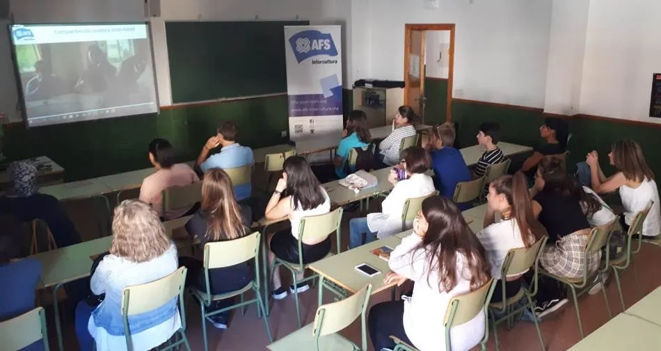 El IES Fray Diego acoge una nueva sesión informativa de AFS Intercultura  