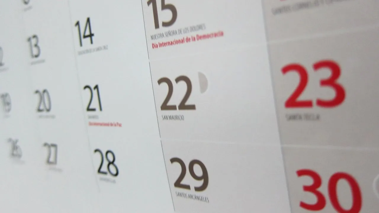 El calendario laboral de 2020 recoge un total de 13 días festivos nacionales, uno más que en 2019, de los que sólo 8 se celebrarán de forma conjunta en toda España