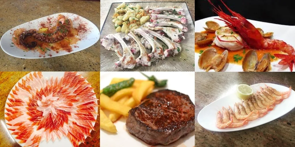 Menú de fiestas del restaurante El Vive