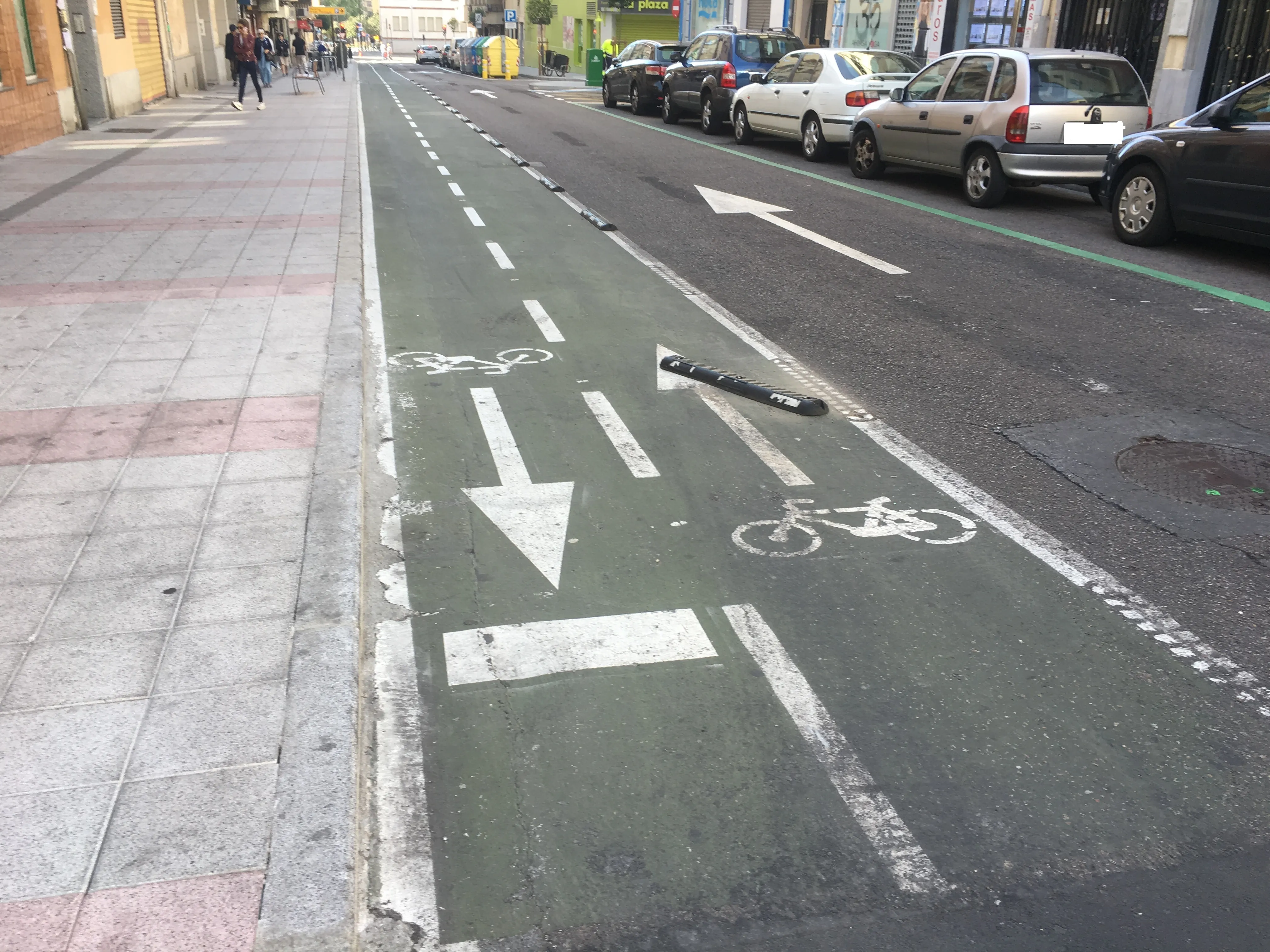 Carril bici de la calle Alfonso de Castro