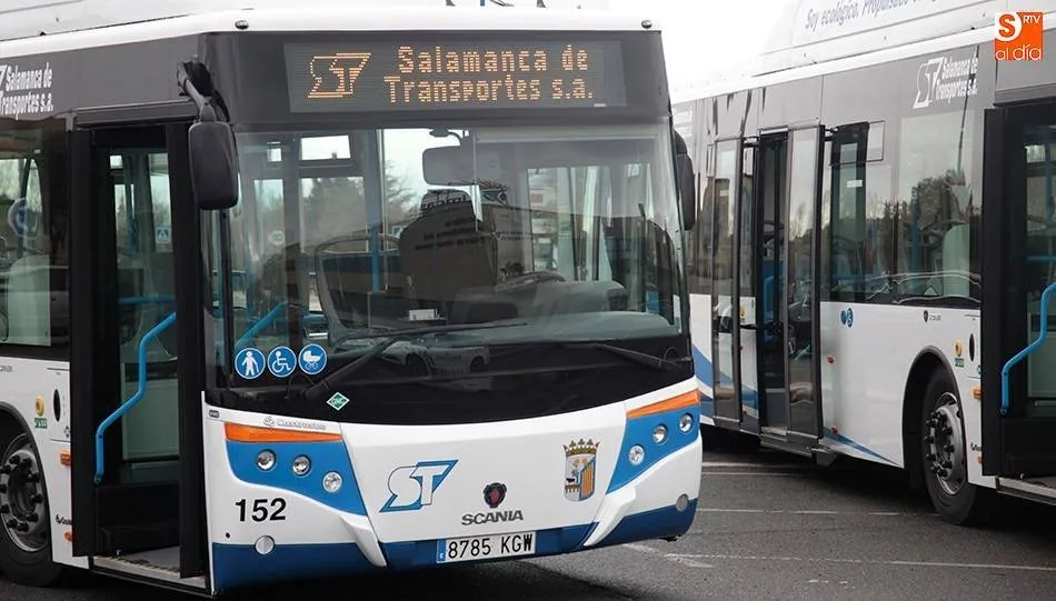 Uno de los autobuses urbanos de Salamanca