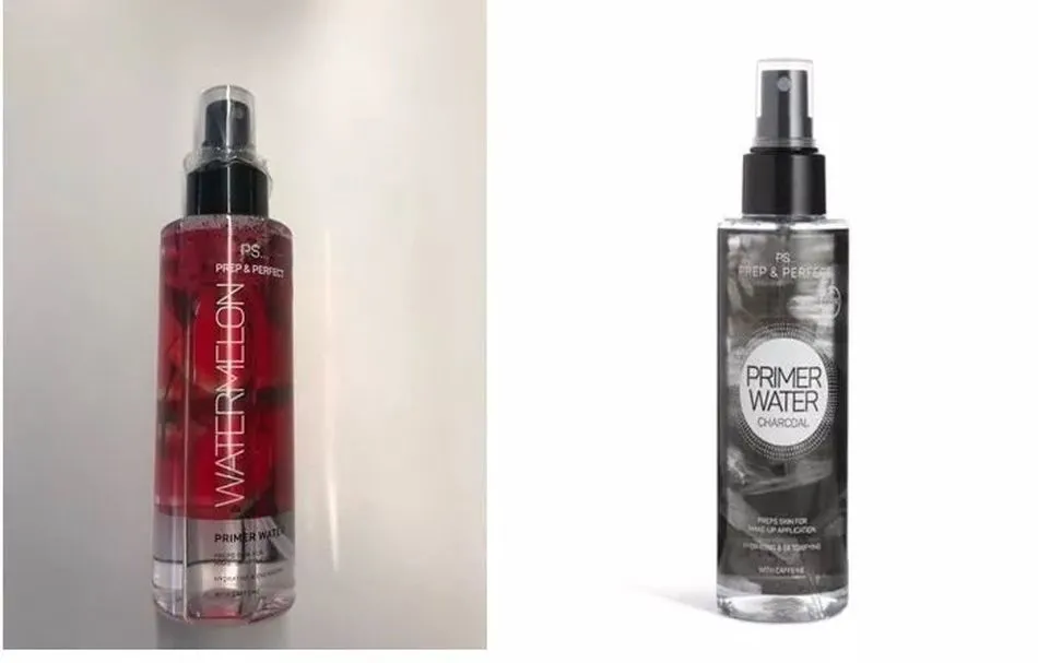 e trata de PS Prep & Perfect Watermelon Primer Water y PS Prep & Perfect Primer Water Charcoal