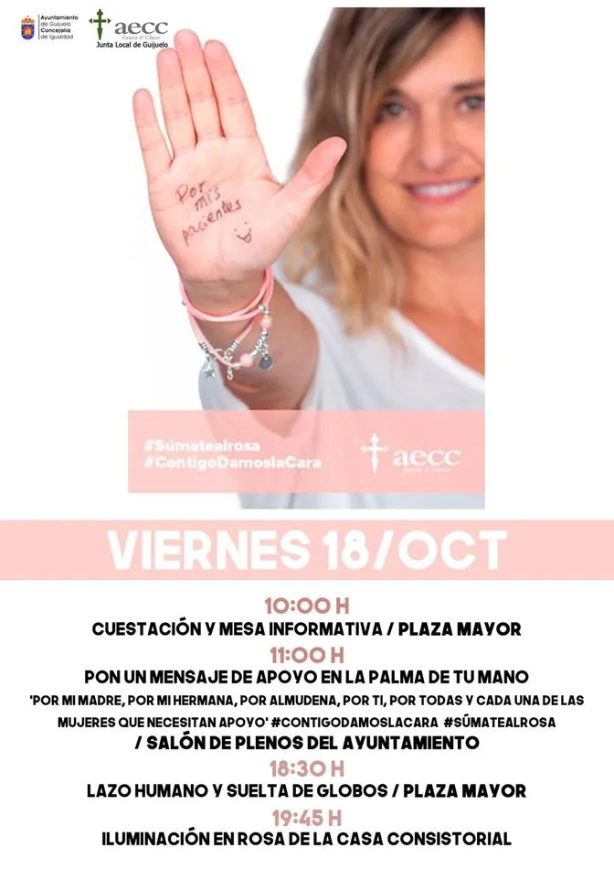 Foto 2 - Guijuelo adelanta al viernes la celebraci&oacute;n del D&iacute;a Mundial contra el C&aacute;ncer de Mama  