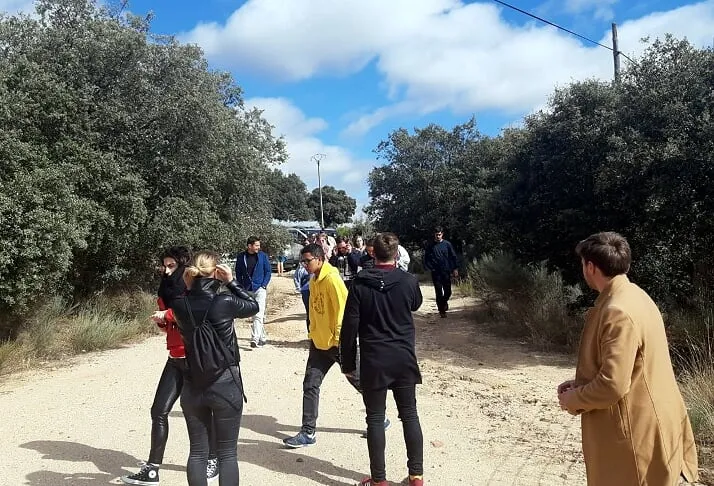 Foto 2 - J&oacute;venes de ocho pa&iacute;ses europeos protestan en Retortillo contra la mina de uranio  