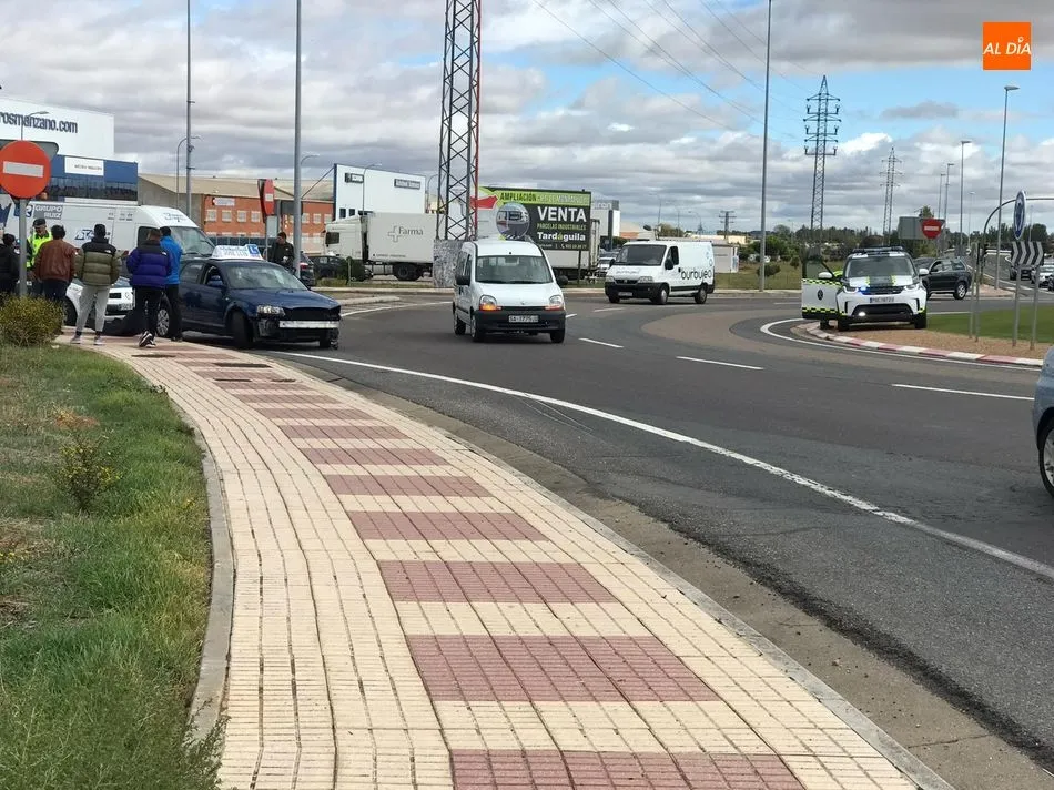 Un vehículo accidentado