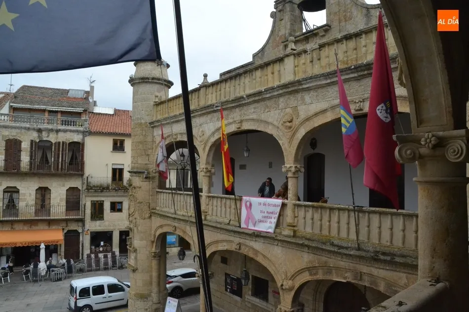 Foto 2 - El D&iacute;a Mundial contra el C&aacute;ncer de Mama se deja ya sentir en la Plaza Mayor  