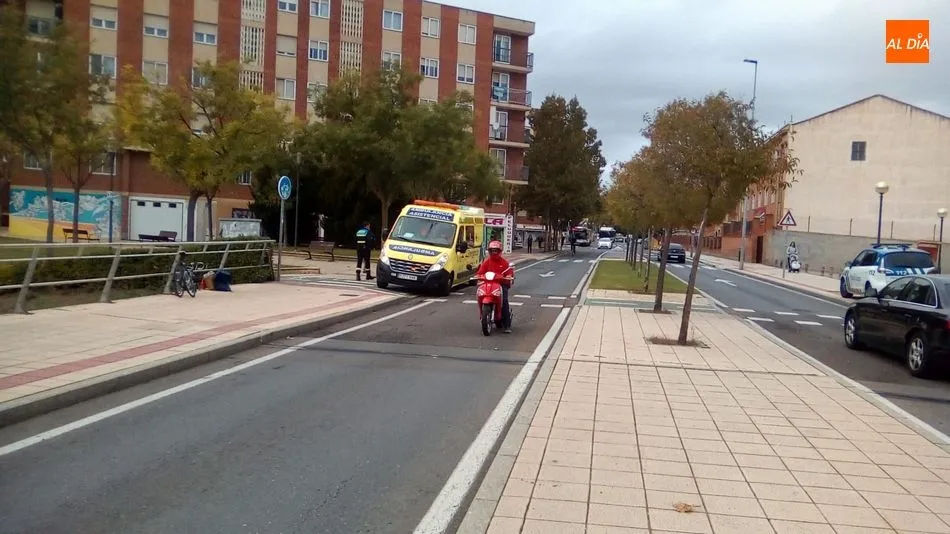 Foto 2 - Atropellado un ciclista en la carretera de Ledesma
