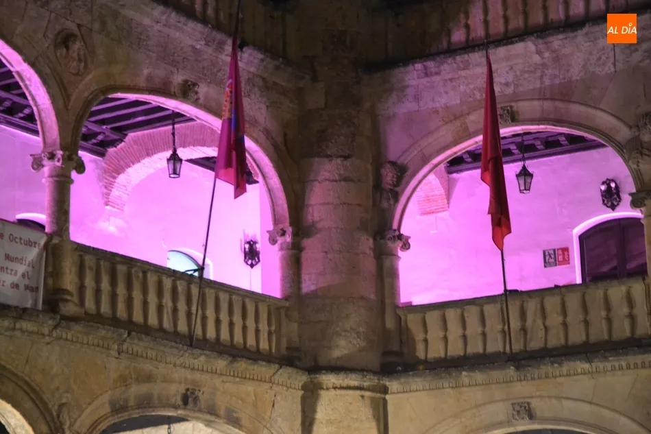 Foto 2 - La noche mirobrigense se engalana de rosa con motivo del D&iacute;a contra el C&aacute;ncer de Mama  