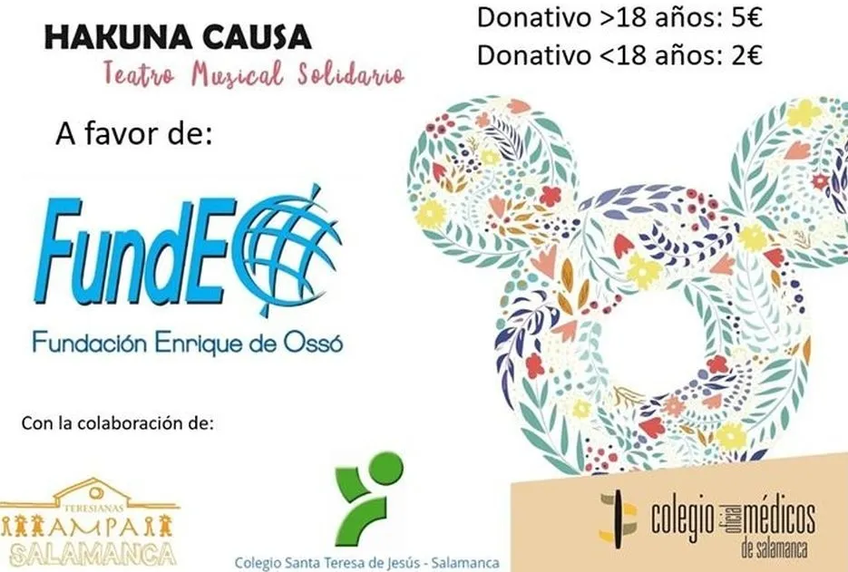 Hakuna CAUSA presentará el teatro musical solidario ‘Un cuento antes de dormir’ en el Colegio...