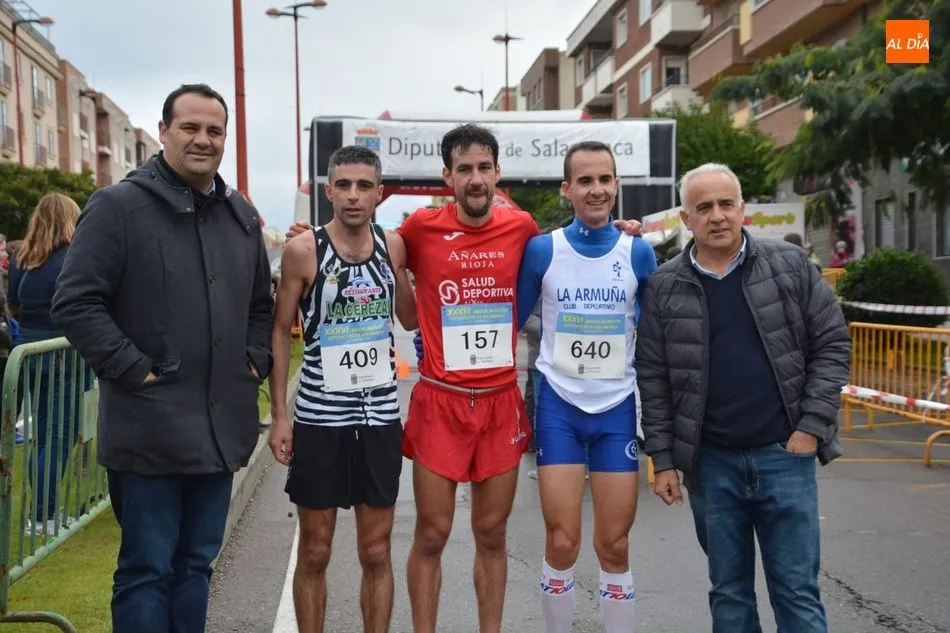 El podio de la categoría masculina / Lydia González
