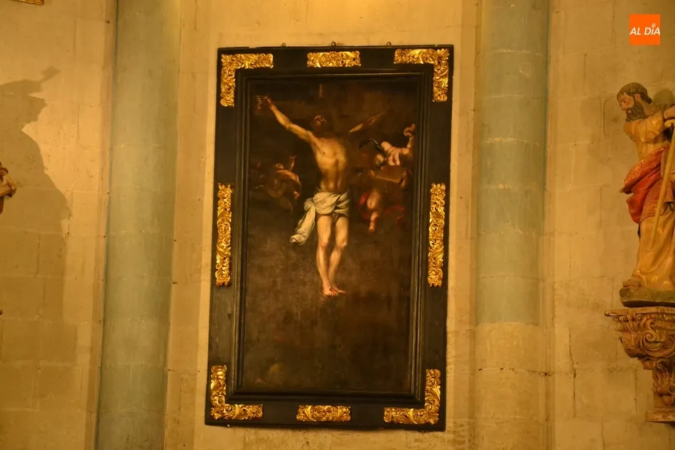 Foto 5 - Explicada la restauraci&oacute;n del cuadro del altar de la Catedral, que hab&iacute;a sido da&ntilde;ado por los...