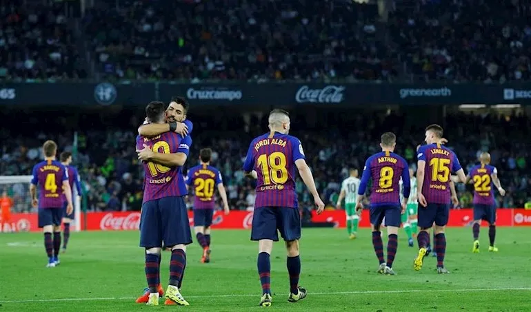 Jugadores del Barcelona durante un partido / Europa Press