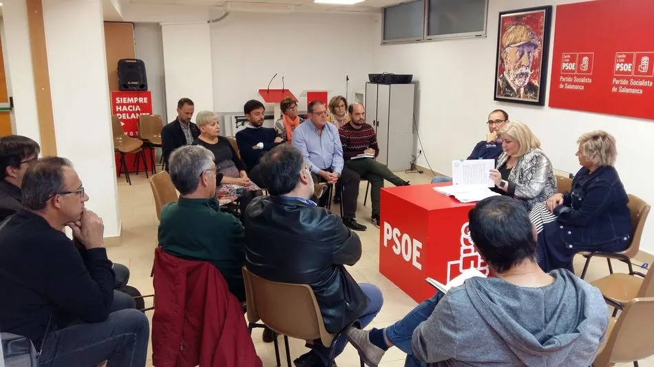 La secretaria de Estado de Asuntos Sociales, Ana Isabel Lima, en el encuentro con asociaciones de Salamanca