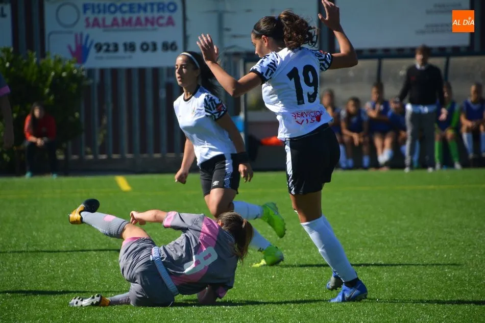 Una acción del Salamanca UDS Femenino-Rayo