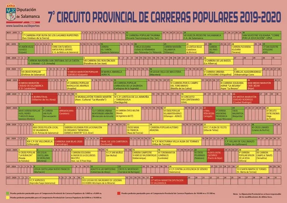 Foto 2 - El VII Circuito Provincial de Carreras Populares &lsquo;Diputaci&oacute;n de Salamanca&rsquo; se iniciar&aacute; el...