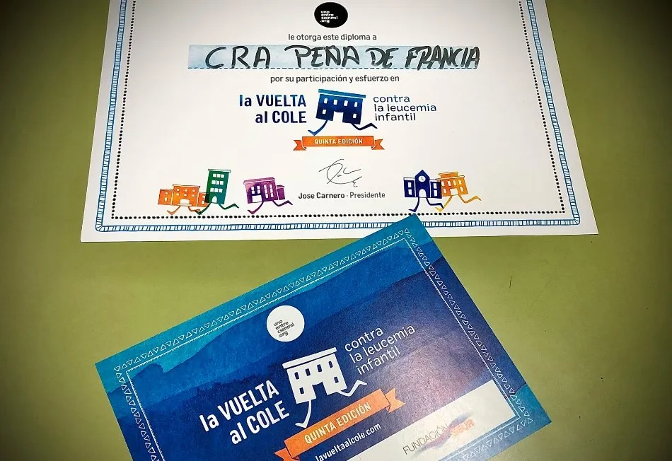 Foto 2 - El CRA Pe&ntilde;a de Francia se suma un a&ntilde;o m&aacute;s a la &lsquo;Vuelta al cole contra la leucemia infantil&rsquo;  