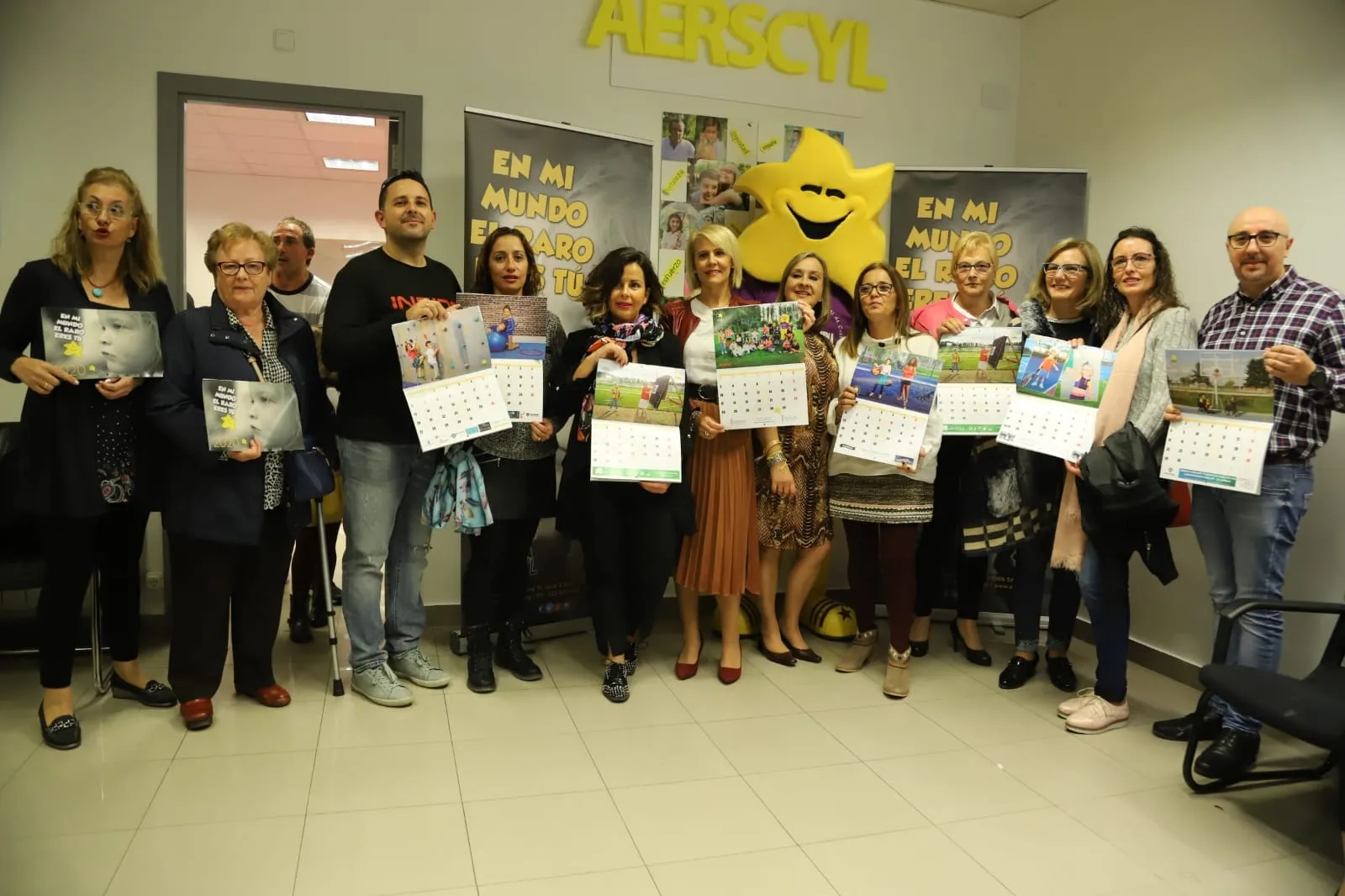 Presentación del calendario solidario de AERSCYL / Lydia González