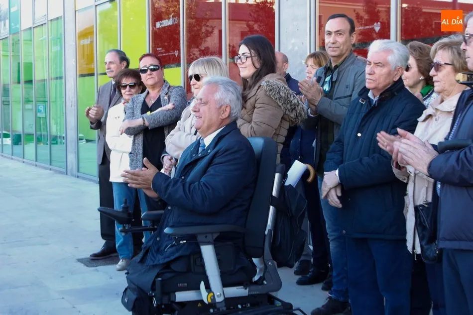 Juan José Aliste, presidente de la Asociación de Víctimas del Terrorismo de Castilla y León, en un acto de la AVT en Salamanca