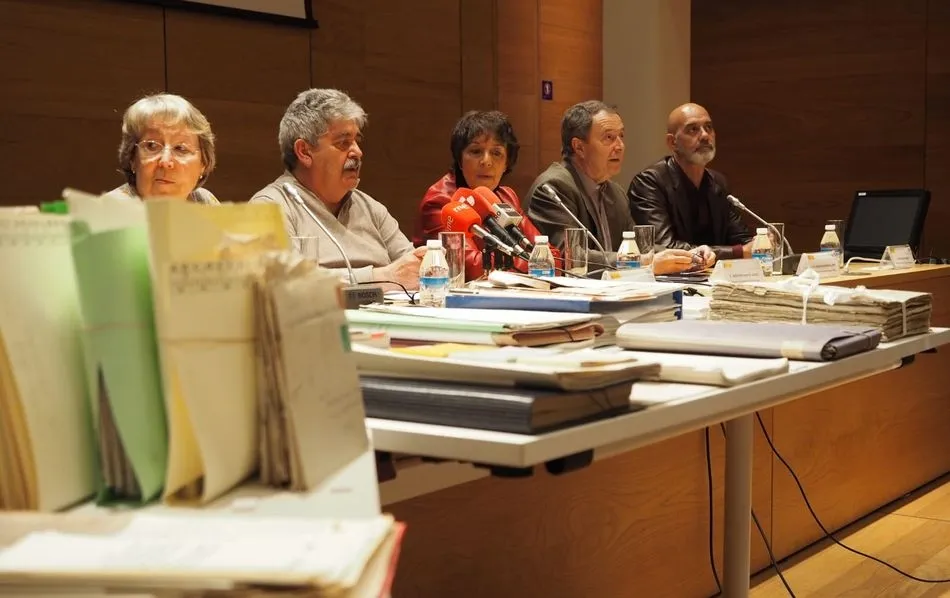 Los hijos de Marcelino Camacho y la delegada del Gobierno en Castilla y León, entre otros, en la presentación