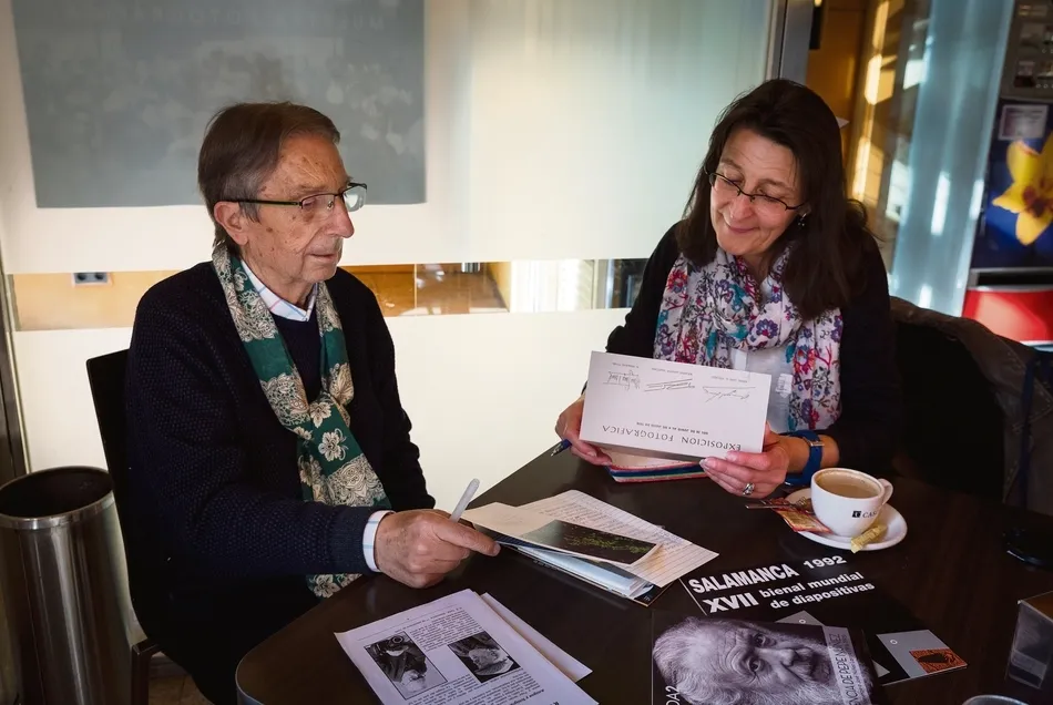 Hermenegildo Sánchez Tomé, durante la entrevista. Fotos: Carmen Borrego